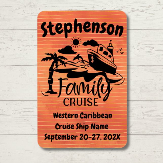 Personlig Family Cruise Door Decor Decor Magnet (Family Cruise Door Magnet)