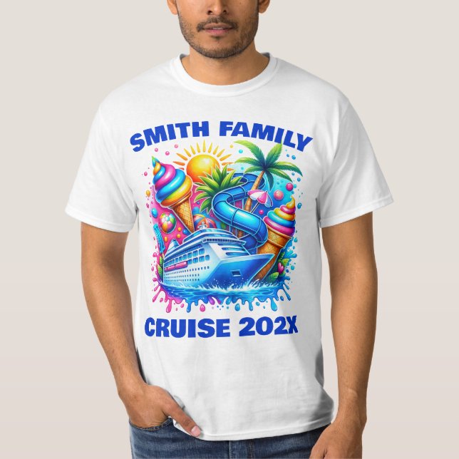 Personlig Family Cruise Shirts T Shirt (Framsida)