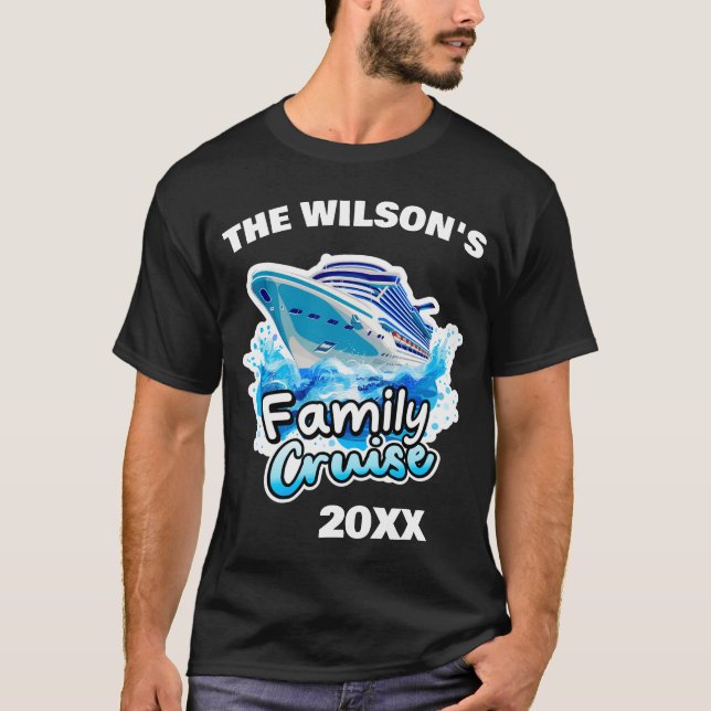 Personlig Family Cruise Shirts T Shirt (Framsida)
