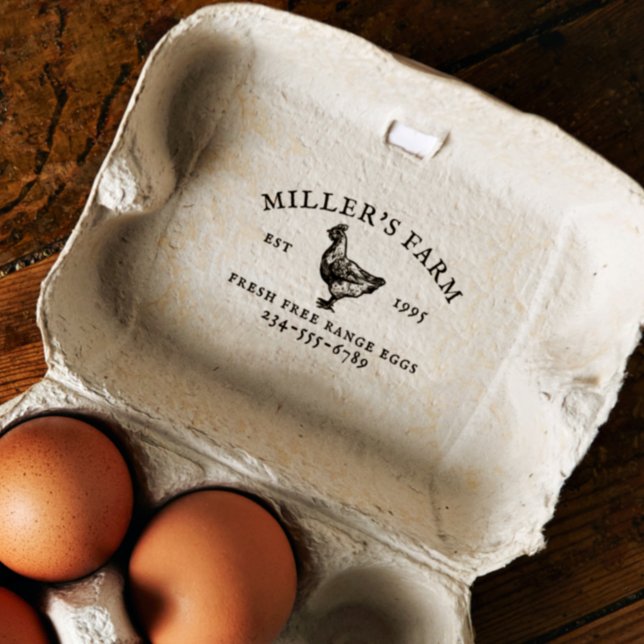 Personlig Family Farm Frimärke Stämpel (Rubber Stamp Mock-up)