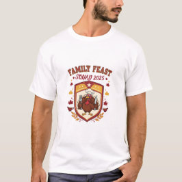 Personlig Family Feast Squad 2025-Thanksgivingen T Shirt