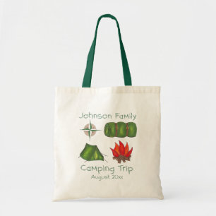 Personlig Family Hike Camp Camping Resa Tote Tygkasse