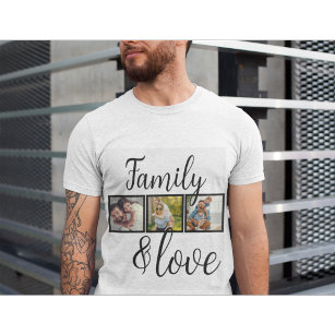 Personlig Family & Kärlek Photo Collage T Shirt