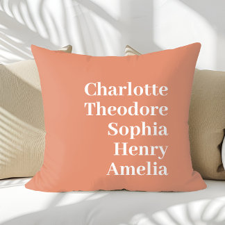 Personlig Family Namn Anpassningsbar Kudde