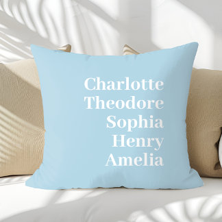 Personlig Family Namn Anpassningsbar Kudde
