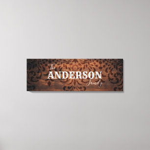 Personlig Family Namn Canvastryck