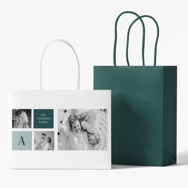 Personlig Family Namn Collage Photo Gift (Skapare uppladdad)