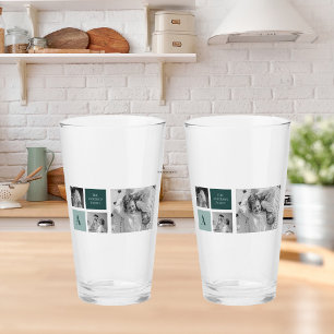 Personlig Family Namn Collage Photo Gift Glaskopp
