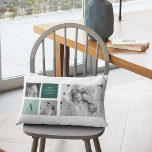 Personlig Family Namn Collage Photo Gift Lumbarkudde<br><div class="desc">Vi presenterar vår senaste personlig-familjens namn-gåva: Trendig Collage Photo & Grönt Themme! Den här unika och snyggt presenten är designad för att fira din familjs speciella ögonblick och ge din hemdekanter en aning naturinspirerad elegans.</div>