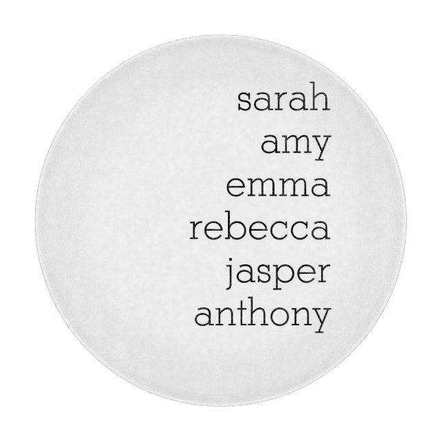 Personlig Family Namn Dekorativ kudde, anpassa (Framsidan)