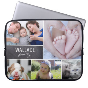Personlig Family namn-familjens fotosamling Laptop Fodral
