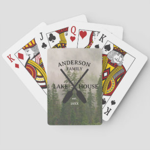Personlig Family Namn Sjö House Casinokort