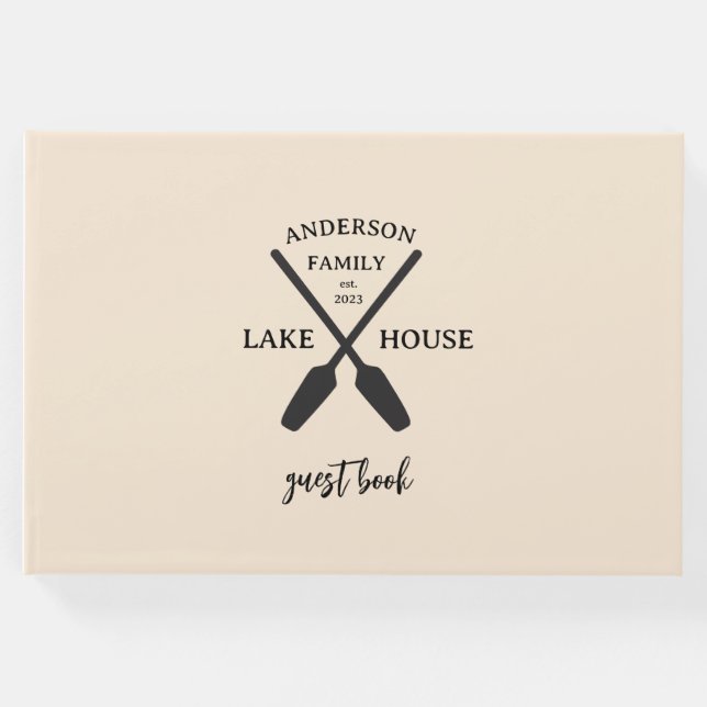 Personlig Family Namn Sjö House Gästböcker (Framsida)