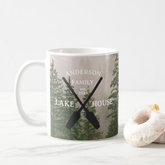 Personlig Family Namn Sjö House Kaffemugg