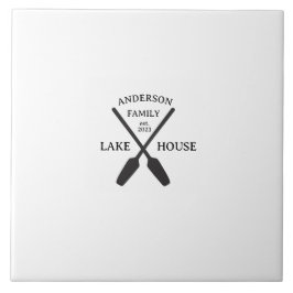 Personlig Family Namn Sjö House Kakelplatta