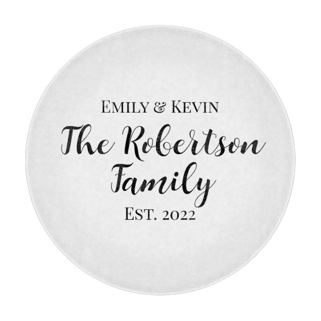 Personlig Family Namn-skärningspåläggning med år (Framsidan)