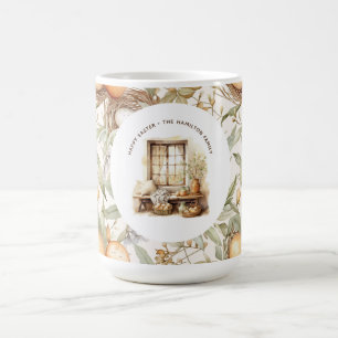 Personlig Family Påsk Beige Kaffemugg