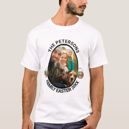 Personlig Family Påsk Photo Egg Basket T Shirt