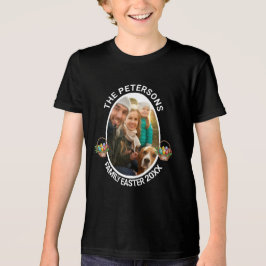 Personlig Family Påsk Photo Egg Basket T Shirt