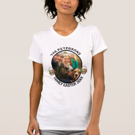 Personlig Family Påsk Photo Egg Basket T Shirt