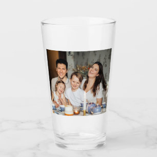 Personlig Family Photo Anpassningsbar Keepsak Glaskopp