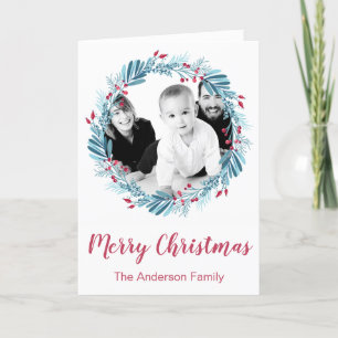 Personlig Family Photo God jul Helgkort