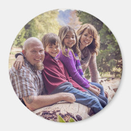 Personlig Family Photo och Namn Magnet