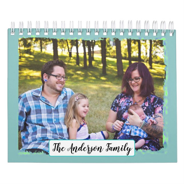 Personlig Family Photos Calendar Kalender (Omslag)