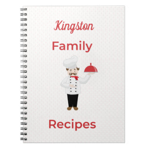 Personlig Family Rececipes med italiensk Chef Anteckningsbok