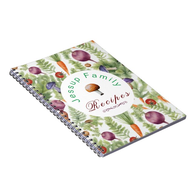 Personlig Family Recipes Binder, Recipe Bok Anteckningsbok (Högra Sidan)