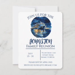Personlig Family Reunion Cruise-inbjudan Inbjudningar
