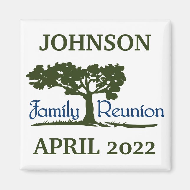 Personlig Family Reunion Magnet (Framsidan)