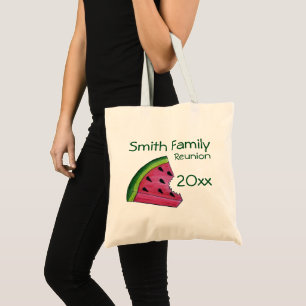 Personlig Family Reunion Rosa Watermelon Slice Tygkasse