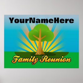 Personlig Family Reunion-tecken Poster