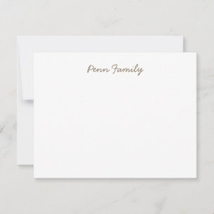 Personlig Family Stationery Anteckningskort