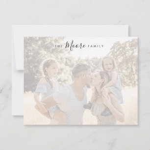 Personlig Family Stationery Anteckningskort