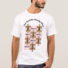 Personlig Family T-Shirt - Elva Puzzle Delarare