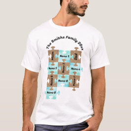 Personlig Family T-Shirt - Ten Puzzle Delar