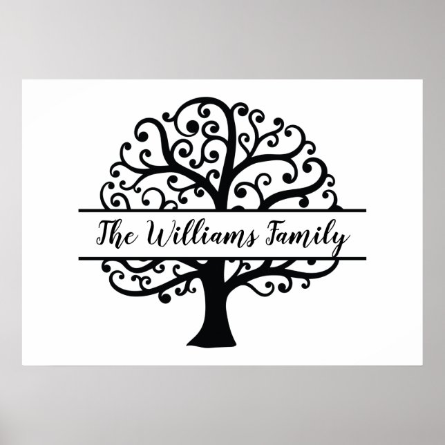 Personlig Family Träd Poster (Framsidan)