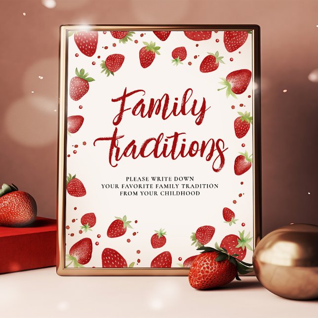 Personlig Family Traditions-jordgubbstecken Poster (Skapare uppladdad)