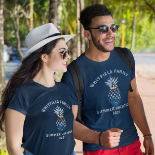 Personlig Family Tropical Vacation Sunset Beach T Shirt