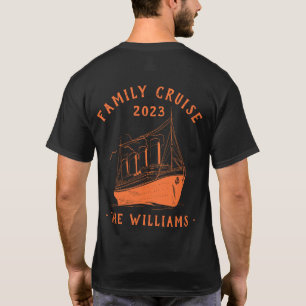Personlig Family Vacation Cruise Frakt Resa T Shirt