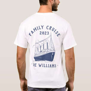 Personlig Family Vacation Cruise Frakt Resa T Shirt