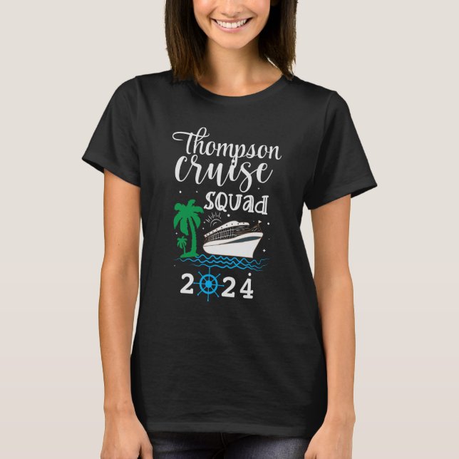 Personlig Family Vacation Cruise Squad Group T Shirt (Framsida)