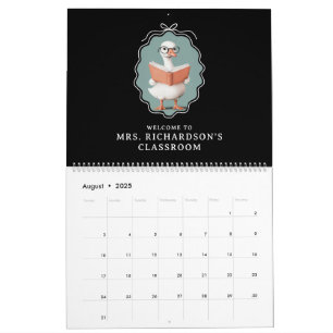 Personlig Fånig Goose Teacher Klubb Classroom Kalender