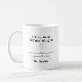 Personlig fantastisk dermatolog uppskattningsprese kaffemugg