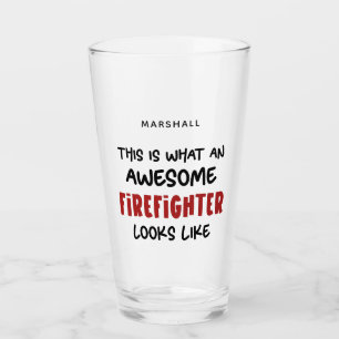 Personlig Fantastisk Firefighter Funny Firefighter Glaskopp