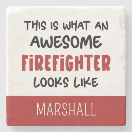 Personlig Fantastisk Firefighter Funny Firefighter Stenunderlägg