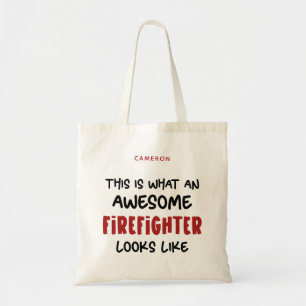 Personlig Fantastisk Firefighter Funny Firefighter Tygkasse