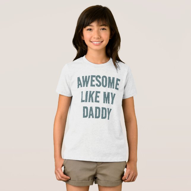 Personlig FANTASTISK LIKSOM MY DADDY Kids T-Shirt (Framsida Full)